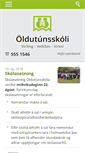 Mobile Screenshot of oldutunsskoli.is