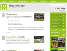 Tablet Screenshot of oldutunsskoli.is